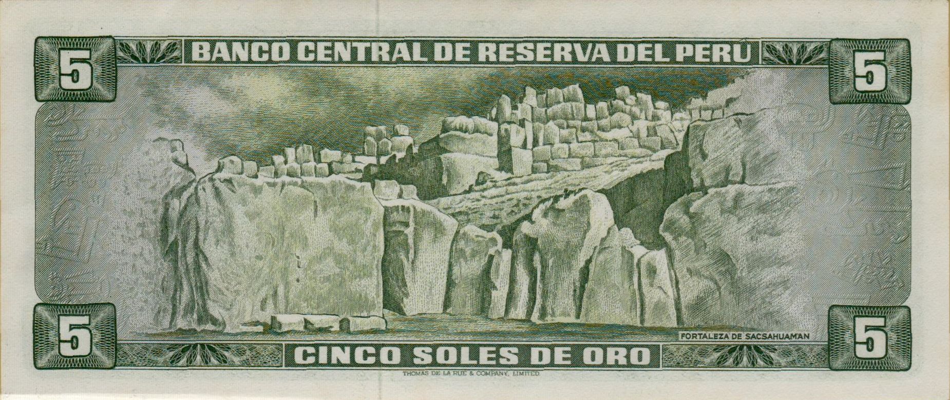 Peru 5 1972 UNC P-99/b